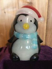 Holiday Night Light Led Christmas Resin penguin Battery Operated With Box Costco picture