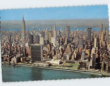Postcard United Nations Building with East River New York City New York USA picture