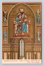 Postcard St Paul in Apse of Monreale Cathedral Palermo Sicily Italy, Antique B13 picture