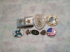 Vintage Pins And Buttons Lot Of 9 Very Nice Some Very Rare And Unique Htf USA  picture