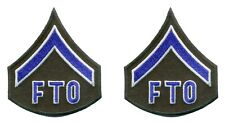 Pair of Police FTO Chevron Patches L259 picture