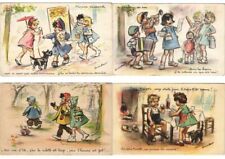 G.BOURET ARTIST SIGNED CHILDREN 47 Vintage Postcards (PART II) (L3110) picture