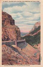 Golden Gate Canyon Yellowstone National Park Wyoming WY Postcard C58 picture