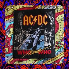 MEGA RARE ACDC - WHO MADE WHO TOUR Patch UNWORN Vintage Original NOS WOW picture