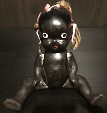 Vintage 1930s African American Jointed Bisque Baby Boy Doll - Made In Japan picture