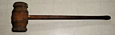 Vintage Wood Carnival Strong Man Game Hammer Circus Tent Spike Hammer 35