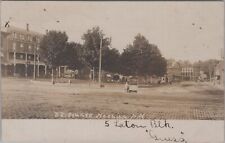 R.R. Railroad Square Nashua New Hampshire Street Seller 1906 RPPC Postcard picture