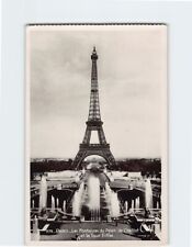 Postcard Les Fontaines du Palais de Chaillot Eiffel Tower Paris France picture