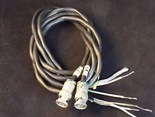 SET of 2 AMPHENOL 2 PIN TWIST LOCK CONNECTORS 31-224-1050 w/ 3 foot cords picture
