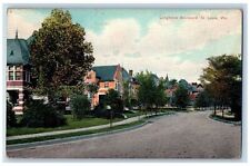 c1910's Longfellow Boulevard Dirt Road Houses St. Louis Missouri Posted Postcard picture