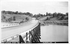 Postcard RPPC 1930s Photo Wisconsin Hudson Bridge Willow River 22-12522 picture