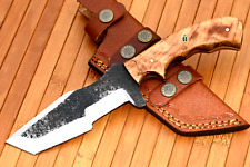 Custom Made Tracker Hunting Knife Bushcraft Survival - Forged Carbon Steel 1923 picture