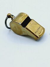 Vintage Brass Military Whistle, With Loop, Works. picture