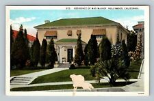 Hollywood CA, Residence Actress May McAvoy California c1930 Vintage Postcard picture
