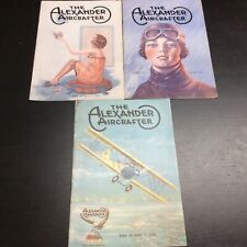 Vintage 1926 Alexander Aircrafter Magazine Lot Eaglerock Aircraft 3 Books picture