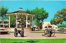 Old Town Plaza Albuquerque New Mexico Scenic Downtown Cannon Chrome Postcard picture