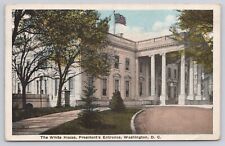 Postcard Washington DC White House President's Entrance Posted 1923 picture