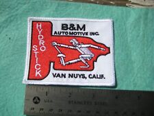 B&M Hydro Stick Transmision Racing Of Van Nuys CA Service Dealer Uniform Patch picture