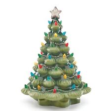 Lenox 890573 Treasured Traditions Green Light-Up Tree Figurine Tree, Green picture