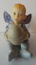 Country Artists Butterfly Fairies Figurine Pure Innocence Baby Boy Fairy w/ Egg picture