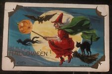 1983 Madison NJ Usa Picture Postcard PPC Cover Happy Halloween Witch picture