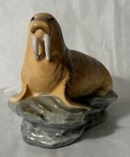 Vintage Hand Painted China Walrus Figurine From Japan 3.75