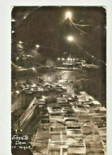 Postcard CA Shasta Dam California Under Construction at Night c.1938 RPPC  D7 picture