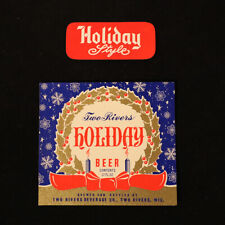 Two Rivers Holiday Beer Label with Neck  picture