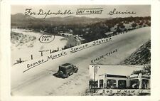 Postcard RPPC 1930s Gas Station Advertising automobile 23-8932 picture