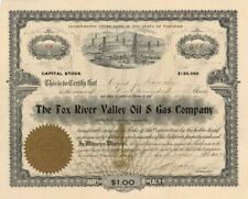 Fox River Valley Oil and Gas Co. - Stock Certificate - Oil Stocks and Bonds picture