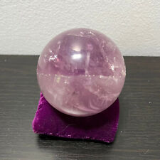 455 Grams Natural Amethyst Sphere Ball Crystal Chakra Rekei Healing 1 lbs 2.5