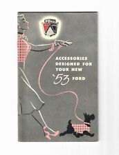1953 Ford Auto Accessories Catalog Great Cover Art Vintage Excellent Original picture