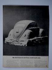 1969 Volkswagen Beetle Bug Vintage Mad Men Clay Model Original Print Ad-8.5 x 11 picture