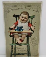 Metropolitan Life Insurance Co Victorian Trade Card Park Place & Church St NY   picture
