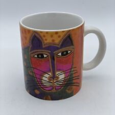 Vintage Laurel Burch Feline Kitty Cat Collectors Coffee Cup Mug 1998 picture