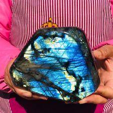 3.67LB Natural Gorgeous Labradorite Crystal Quartz Mineral Specimen healing picture