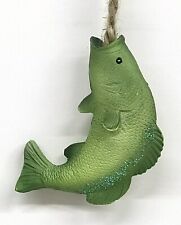 Fish On The Line Ceramic Christmas Tree Ornament 3.75”x 2.51”x 1” Hobby Lobby picture