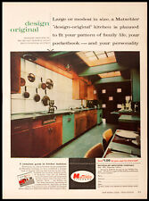 1957 MUTSCHLER KITCHENS Mid-Century Modern Decor Architectural Vtg PRINT AD picture