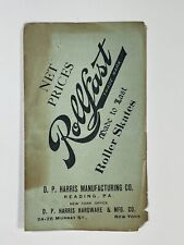 1940s - 1950s Vintage Rollfast Roller Skates Pamphlet Brochure Reading Penn picture