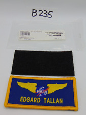Nasa Blue & Gold Name Tag Embroidered Patch Removable 4