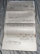 1878 Post Civil War Agricultural Lien Contract: Warren County North Carolina NC picture