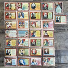 1909-10 MOGUL CIGARETTES TOAST SERIES (T112) TRADING CARDS LOT OF 30 ANTIQUE picture