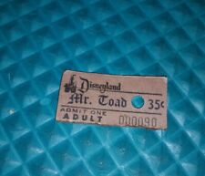 DISNEYLAND TICKET REPRODUCTION  MR. TOAD'S WILD RIDE picture