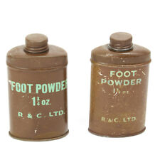 Original WWII British Army Foot Powder, Unissued- Set of 2 picture