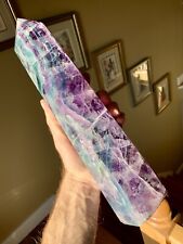 3,146g *HUGE* Rainbow Fluorite Tower •13” Tall Fluorite *AMAZING* (over 6 lbs) picture