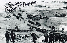 Sgt. John Jack Burke Signed 4x6 Photo WWII 5th Army Ranger D-Day Pointe-Du-Hoc picture