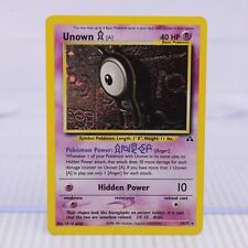 A7 Pokemon TCG Card Neo Discovery Unown (A) Holo Rare 014/075 picture