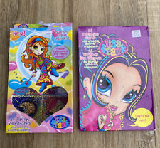 2 Vintage 90s Lisa Frank Prism Stickers Valentines Day Girl Cards pack of 24 Lot picture