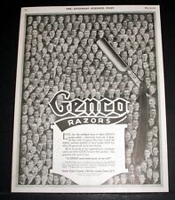 1917 OLD MAGAZINE PRINT AD, GENCO RAZORS, A GENCO MUST MAKE GOOD, OR WE WILL picture