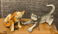 Vintage Kitty's Kennel Itchy and Stretch Cat Figurines picture